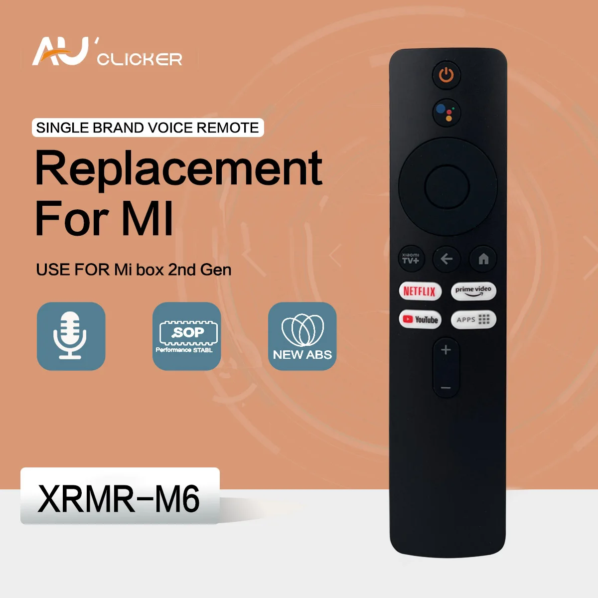 Xmrm-M6 Per Xiaomi Mi 2Nd Gen Box 4K Ultra Hd Streaming Media Player Applicabile A Xiaomi Mi 2Nd Gen Box