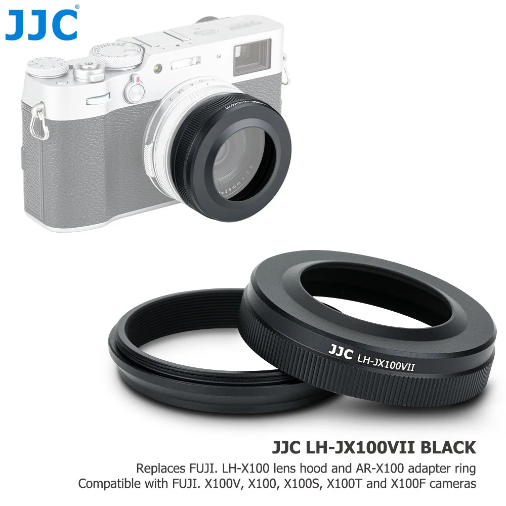 Jjc Obiettivo Della Fotocamera Cappuccio Ombra Anello Adattatore Per Fujifilm Fuji X100Vi X100V X100 X100S X100T X100F Sostituire Fujifilm Lh-X100 Ar-