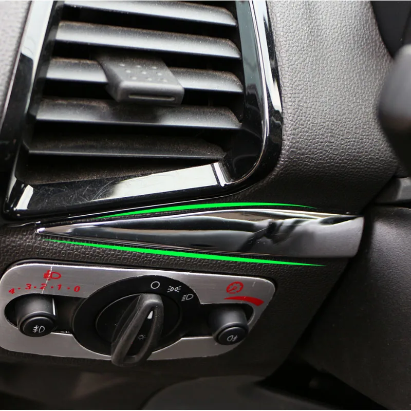 3Pcs/Set  Abs Chrome Silver Car Glove Box Decoration Trim Storage Box Stickers  Accessories For Ford Ecosport 2013 - 2017