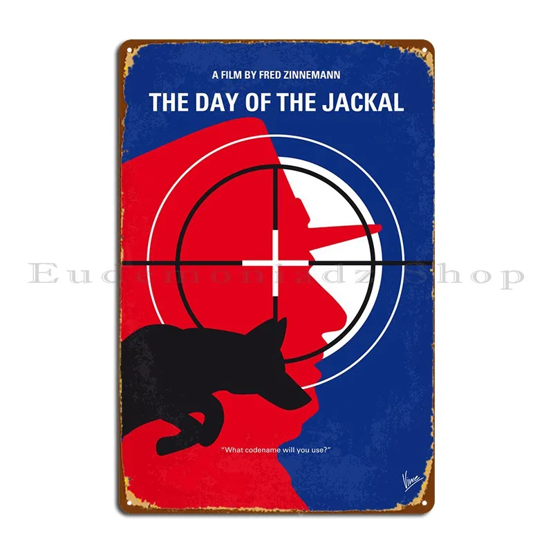 No1087 The Day Of Jackal Metal Signs Vintage Design Custom Wall Decor Printing Tin Sign Poster