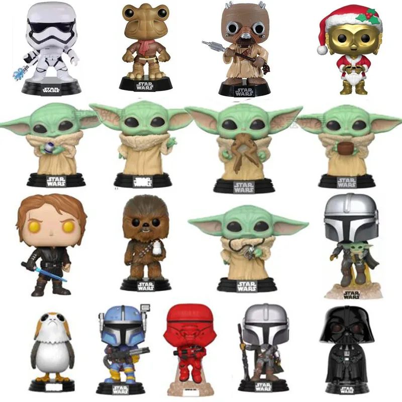 Mandalorian Baby Child Yoda Star War Boba Fett Vinyl Doll Action Figure Toys For Gift