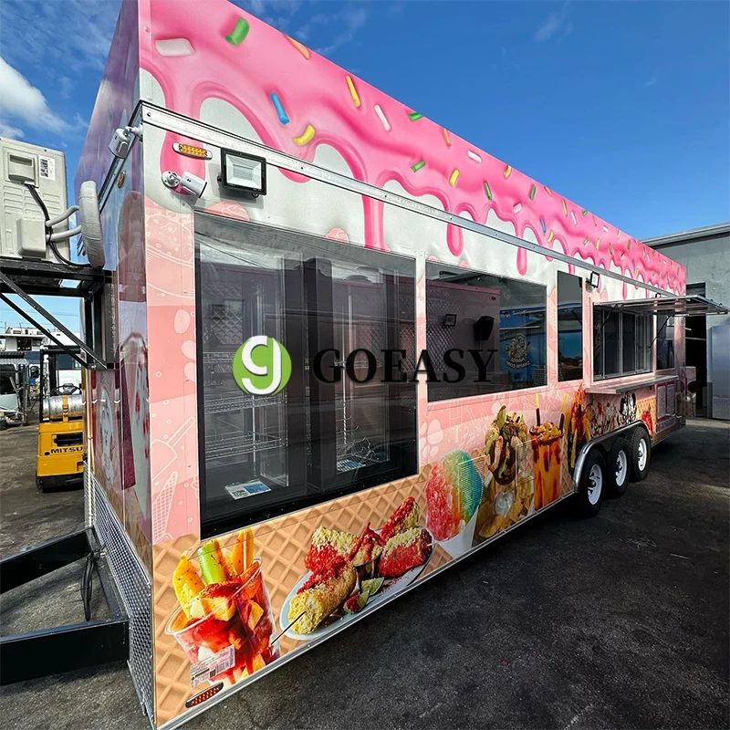 Vendita Calda Taco Food Truck Catering Trailer Vending Cart Vintage Food Stand Cooking Bar Restaurant Mobile Food Trailer