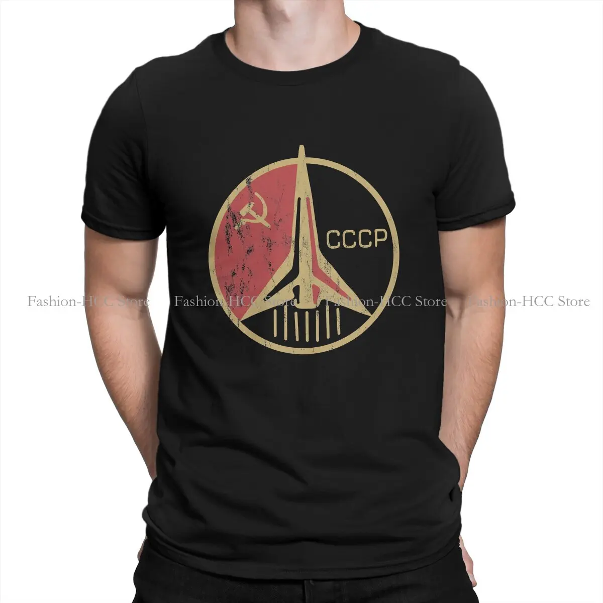 Retro Cosmonaut Mission Badge Retro Special Poliestere Tshirt Russian Ussr Cccp Comodi Vestiti Creativi T Shirt