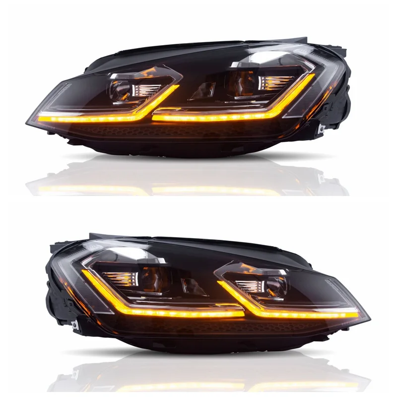 Arcaic Fur 2018 Vendite Calde Vland L Typ 7.5 Stil Sequentielle Led Xenon 2014-Up Scheinwerfer Scheinwerfer Fur Golf 7 M