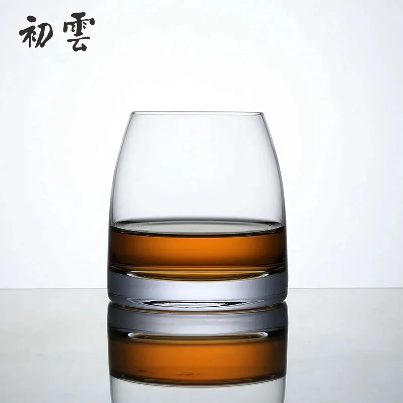 Mezza Età Single Malt Whisky Glass Bicchiere Da Vino In Cristallo Cognac Brandy Snifter Thick Finlandia Whisky Rock Glasses Spirits Cup
