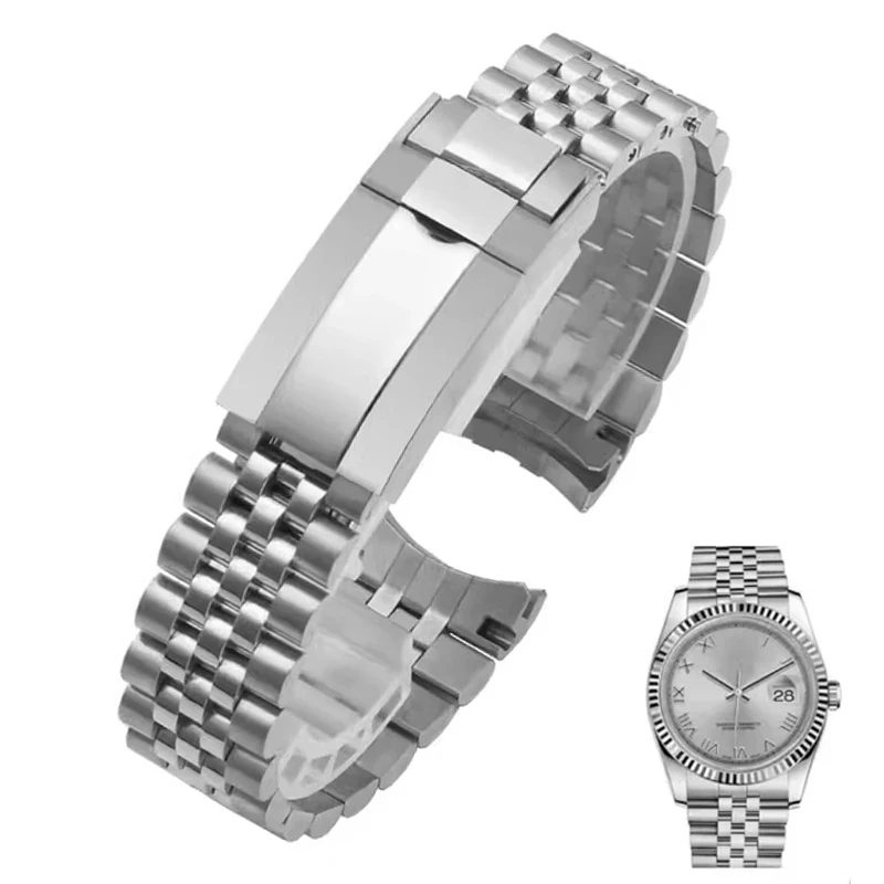 Per Rolex Sub Gmt Yacht Daytona Men Strap Luxury Bracciale Mod Parts Accessori Di Ricambio Jubilee Watchbands 20Mm 21Mm