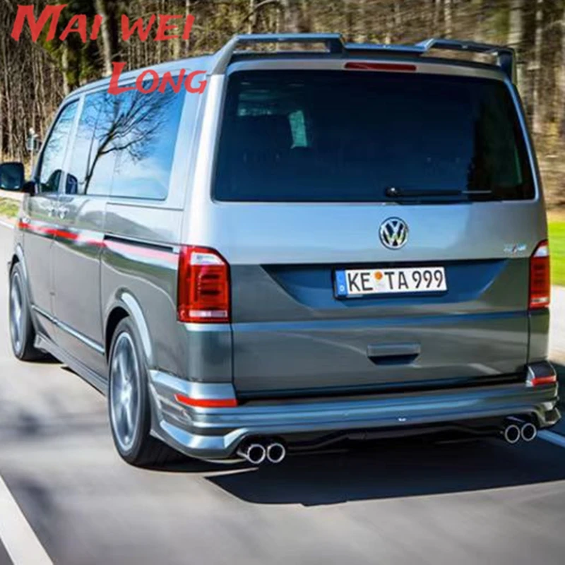 Per Volkswagen Multivan T6 Mpv Spoiler Spoiler Sul Tetto Posteriore Boot Window Wing 2015-2019 Materiale Abs Primer E Vernice Da Forno Colore
