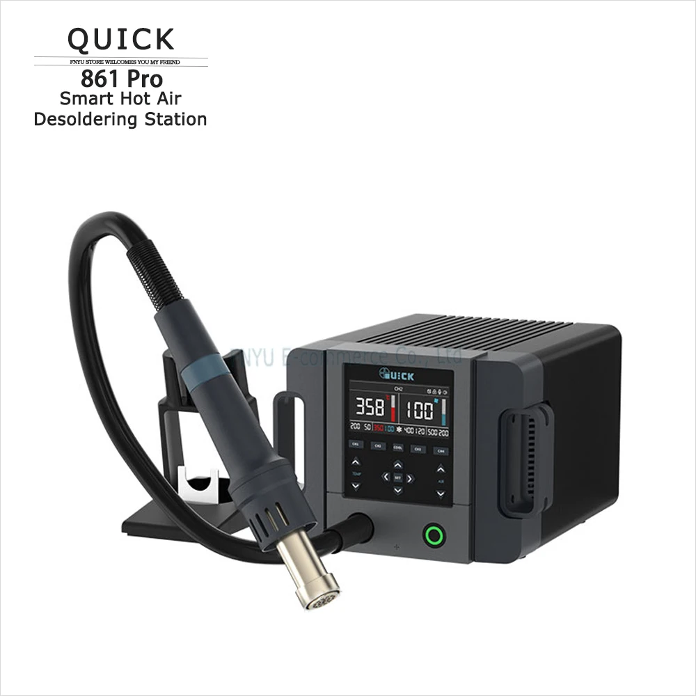 Quick 861 Pro Smart Stazione Dissaldante Ad Aria Calda Stazione Di Rilavorazione Bga Smd Controllo Vocale Smart Pid Pistola Termica Strumento Di Ripar