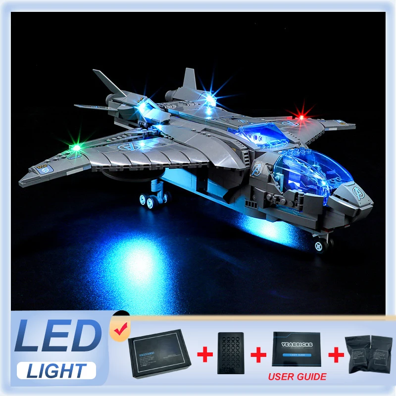 Luce A Led Compatibile Lego 76248 The Avengers Quinjet (Solo Luce A Led, Senza Blocchi Di Costruzione)