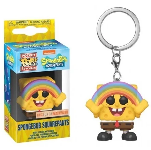 Funko Pop Pocket Portachiavi Spongebob Squarepants Action Figure Collection Limited Edition Model Toys For Children Birthday Gift