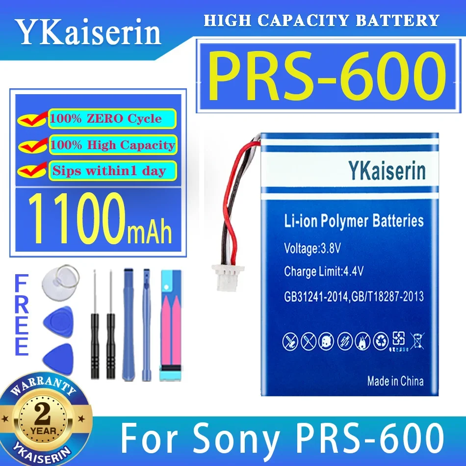 Batteria Ykaiserin Prs600 1100Mah Per Sony Prs-700 Prs-700Bc Prs-600 Prs-600/Bc Prs-600/R Ce-Book Digital Bateria