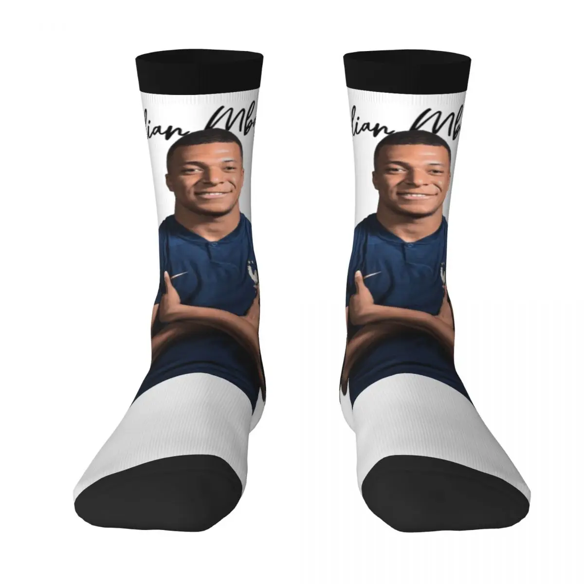 Calza Della Squadra Di Calcio Francia Kylianer E Mbappmuslimand Mbappe (3) Best To Buy Funny Novità Cute Coperta Roll Calze A Compressione
