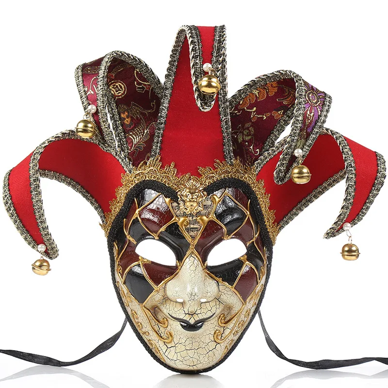 Maschera Veneziana Jester-Mask Wall-Decor Collection Maschera Integrale Uomo Nice Carnival Mardi Gras Masks Masquerade Mask For Halloween