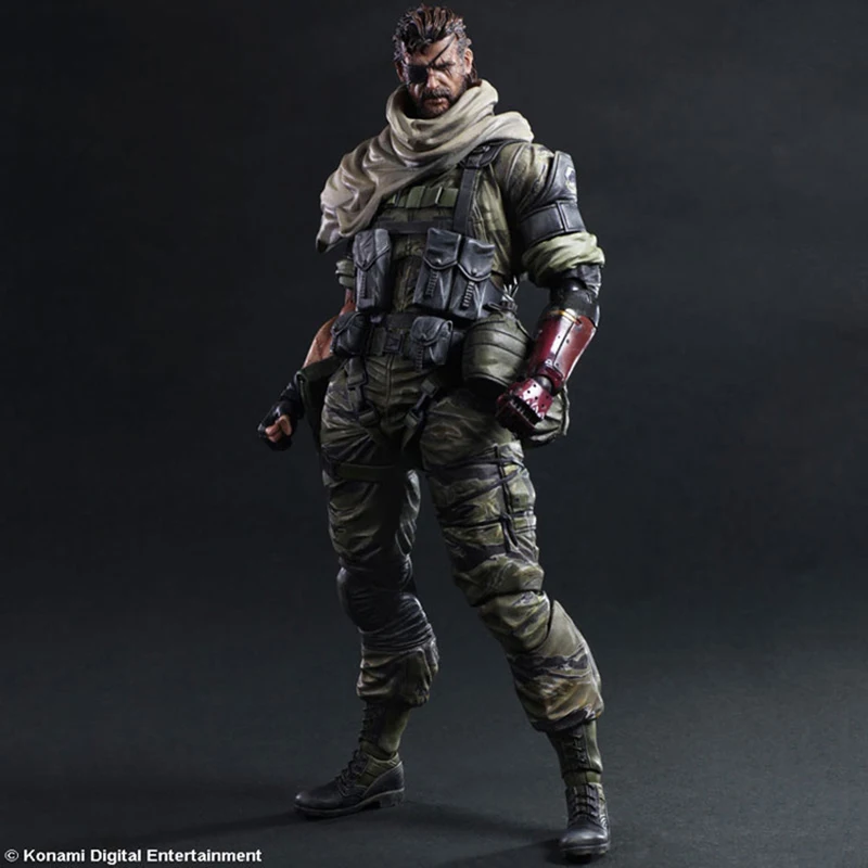 27Cm Anime Play Arts Metal Gear Snake Action Figure Pvc Metal Gear Solid 5 Collection Modello Mobile Ornamento Giocattolo Per Regalo Per Bambini