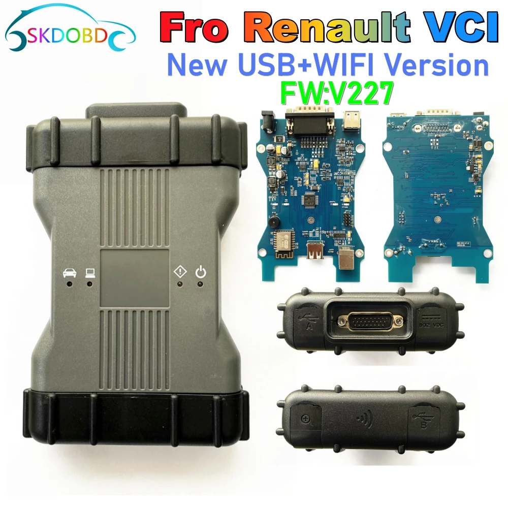 Alta Qualità Per Renault Vci Can Clip Wifi V227 Supportato Può Clip Aggiornato Obd2 Auto Diagnostic E Programmingtool