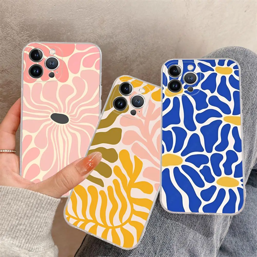 Custodia Per Telefono Abstract Flower Market Per Iphone 15 14 11 12 13 Mini Pro Xs Max Cover 6 7 8 Plus X Xr Se 2020 Funda Shell