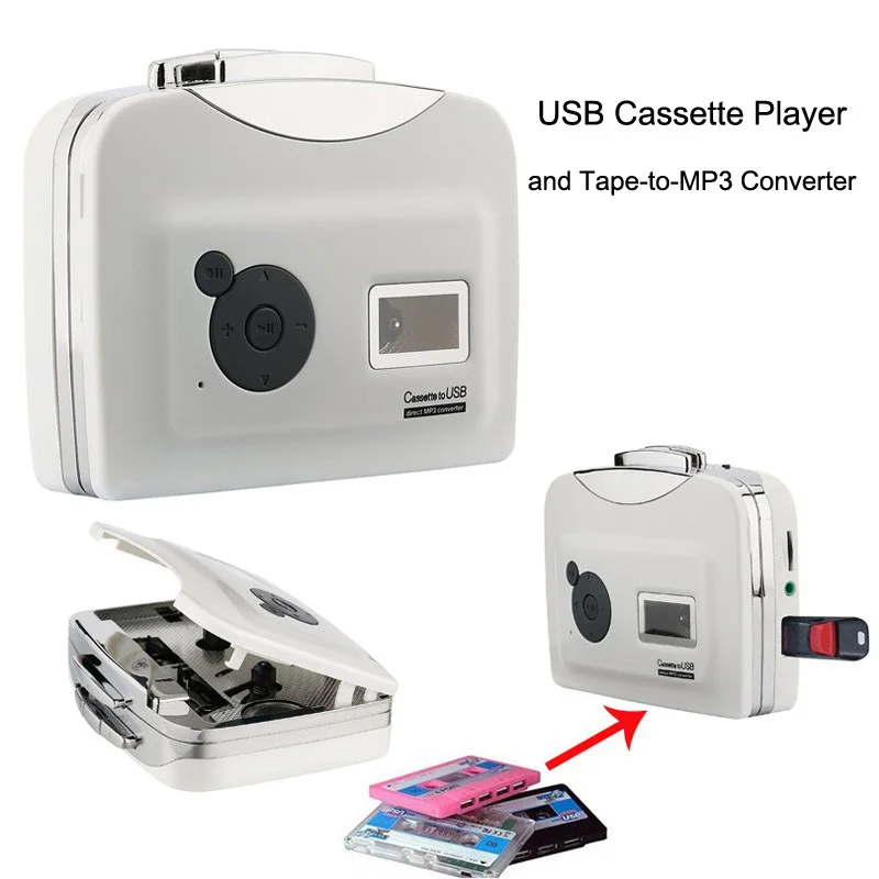 Ezcap 230 Acquisizione Di Cassette Usb A Mp3 Walkman Tape Pc Mp3 Music Audio Converter Recorder Player Salva File In Usb Flash Ezcap230