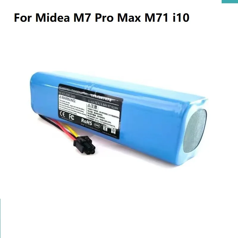 Batteria Al Litio 14.4V 5600Mah Per Accessori Batteria Di Ricambio Midea M7 Pro Max M71 I10