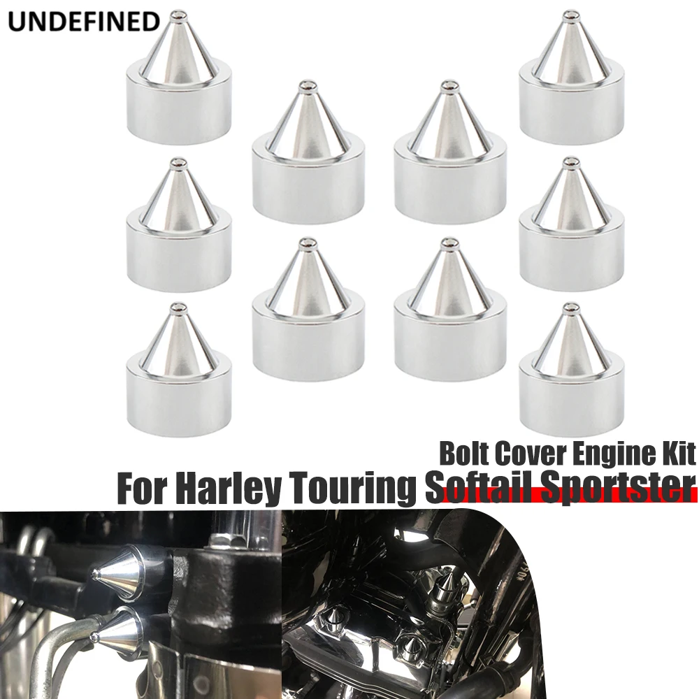 Kit Motore Coperchio Bullone Per Indian Harley Twin Cam Touring Softail Sportster Scout Accessori 10 Pezzi Motor Topper Bulloni Tappi Testa