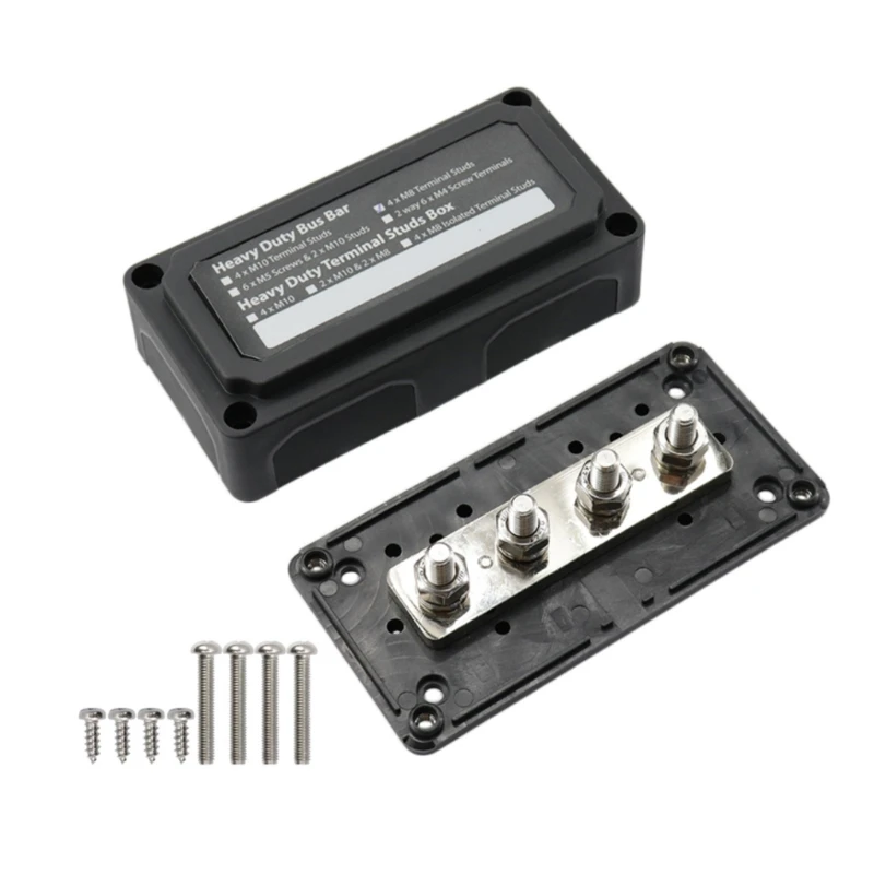 Bus Bar Box Board Heavy Duty Busbar Module 300A Per Dc 48V High Current Nero Rosso Per Shell Power Distribution Block Bus L9Bc