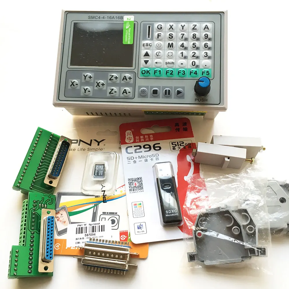 Controller Cnc Smc4-4-16A16B Controller Offline 50Khz Cnc 4 Achsen Breakout Board Carving Gravur Maschine Control System Karte