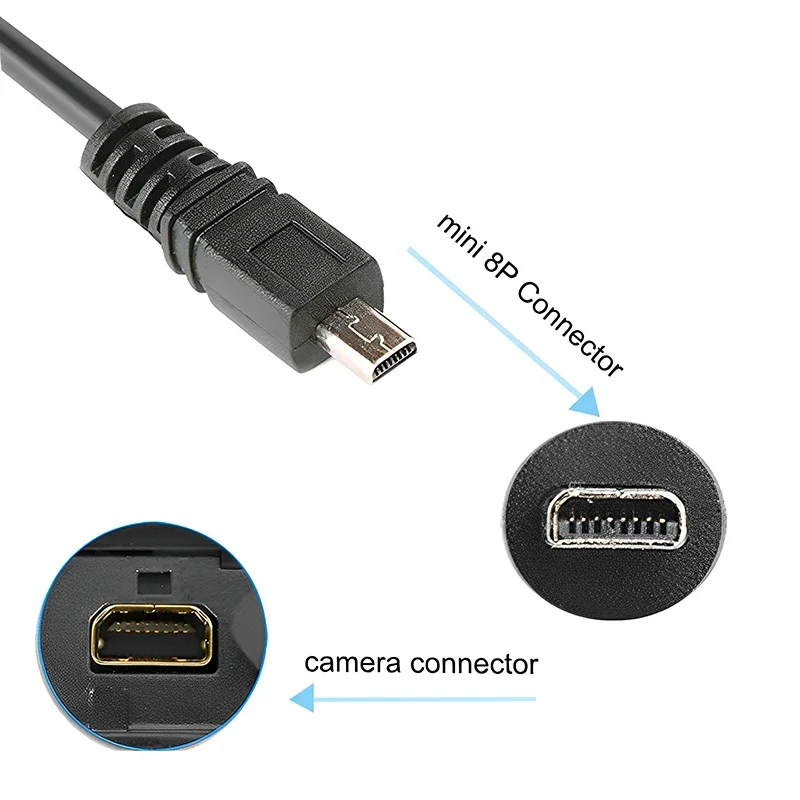 Cavo Di Sincronizzazione Dati Del Caricabatteria Usb A 8Pin Per Fotocamera Sony Cybershot Dsc-W800 W810 W830 W330 W710 S
