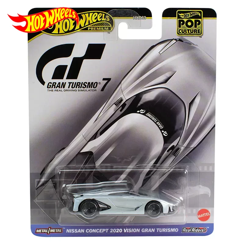 Original Hot Wheels Car Premium Car Nissan Concept 2020 Vision Gran Turismo Pop Culture Toys For Boys 1/64 Diecast Vehicle Gift