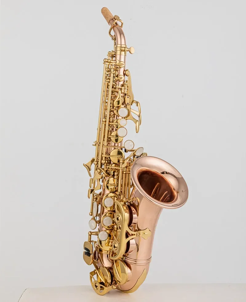 Nuovo Sassofono Professionale Yanagisawa Sc Wo20 Bb Soprano Bronzo Fosforoso Rame Oro Chiave Sax Di Alta Qualità Con Accessori