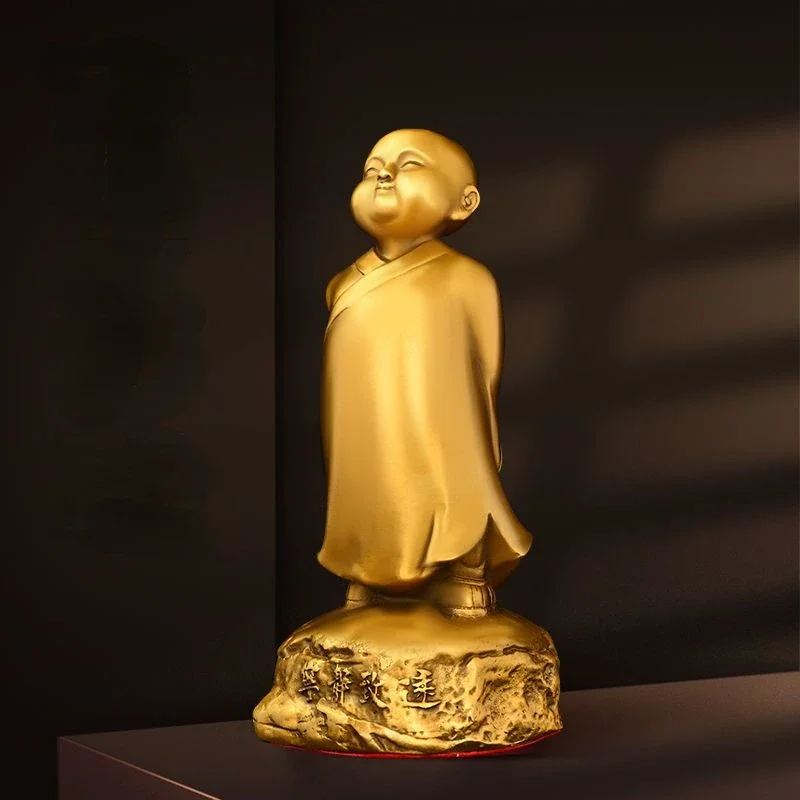 Creative Zen Small Child Full Copper Piccoli Ornamenti Shamisen Attirano Ricchezza Decorazioni Desktop Per Ufficio