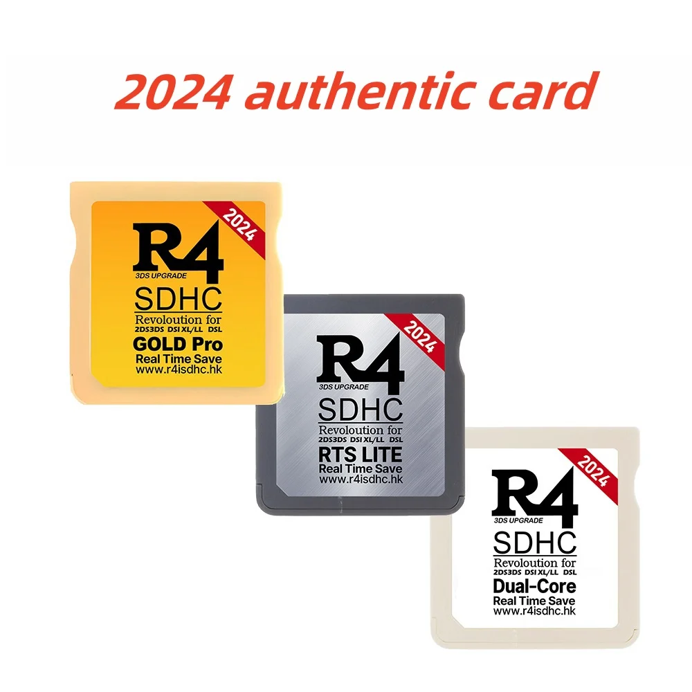 R4 Game Card Hk Silver/Platinum/Gold Nds Flash Card 2024 Versione R4I Sdhc Wood System
