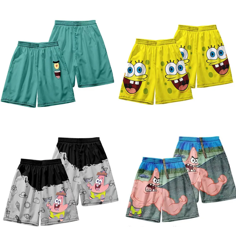 Summer Spongebobs Squarepants Patrick Stars Pantaloni Casual Pantaloni Pigiama Da Uomo Oversize Coppia Beach Pant Shorts Maniche Corte Regalo
