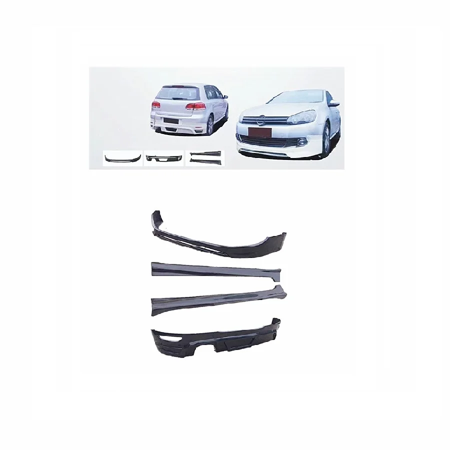 Hochwertige Pp Anteriore Lippen Seitens Ch Weller Heck Diffusore Fur Vw Golf 6 Upgrade Golf 6 Gti Style Body Kit