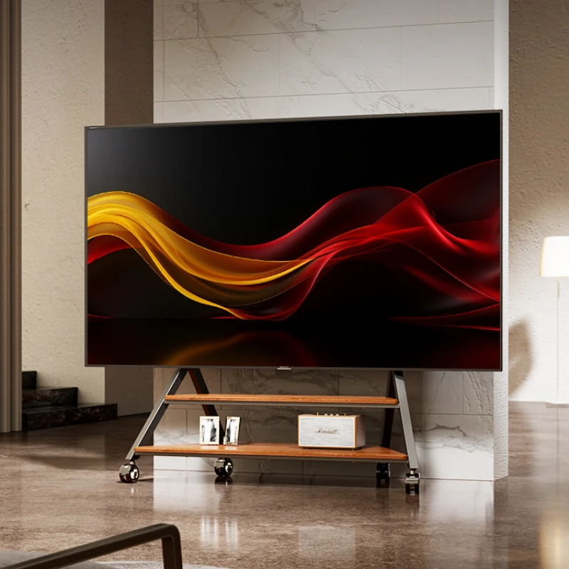 Supporto Da Pavimento Per Tv Carrello Mobile Con Ruote Cavalletto Artistico Di Grandi Dimensioni Da 75/85/100 Pollici