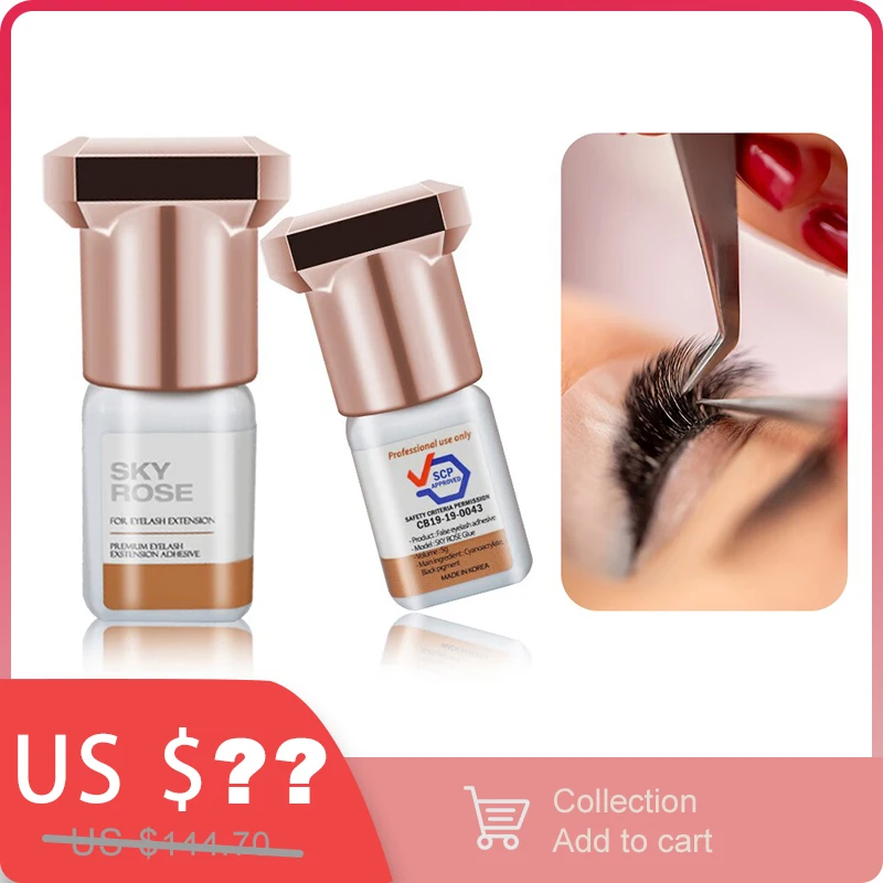 Corea Originale Sky Rose/Red/Gold Colla Estensioni Ciglia Finte Adesivo Non Irritante Durata 6 Settimane Colla Trucco All'Ingrosso