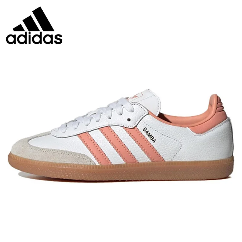 Adidas-Authentials Samba Chaussures De Skate Basses Et Confortables, Unisexe, Couleur Rose, Chimlight, Pour Homme Et Femme