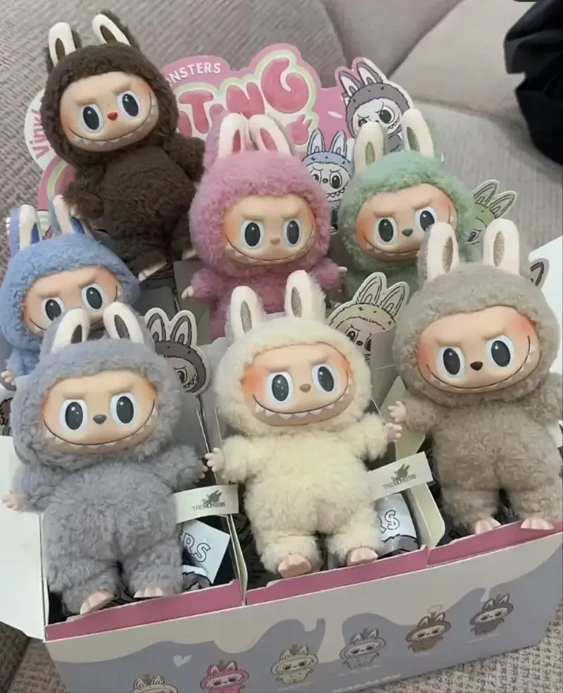 Hot Labubu The Monsters Blind Box Toys Heart Macarone Scatola A Sorpresa Misteriosa Guess Bag Figure Model Bag Portachiavi Gifts
