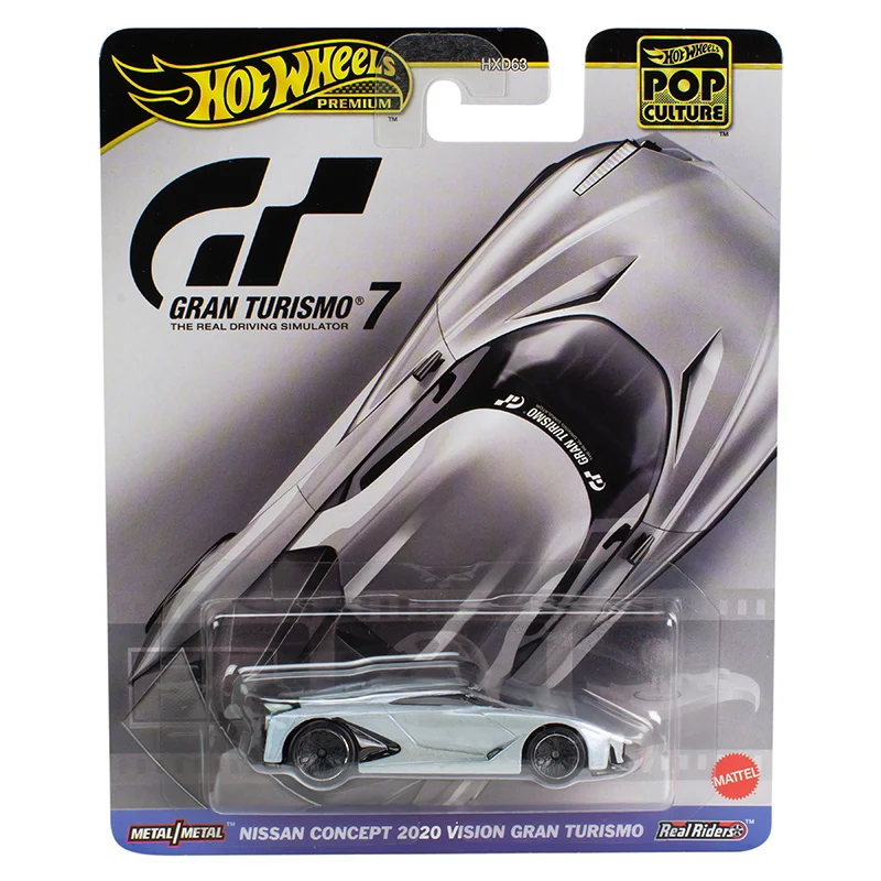 Original Hot Wheels Premium Car Pop Culture Nissan Concept 2020 Vision Gran Turismo 1/64 Diecast Vehicles Model Metal Gift
