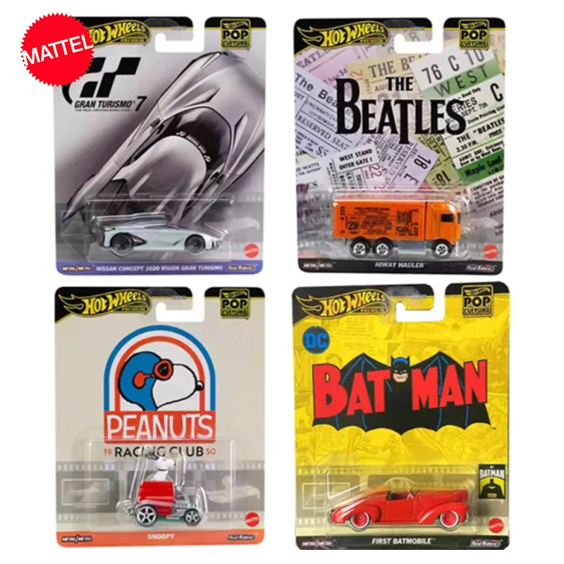Original Mattel Hot Wheels Hxd63 Premium Car 1/64 Pop Culture Nissan Concept Set Modello Di Veicolo Giocattoli Per Ragazzi Collezione Regalo