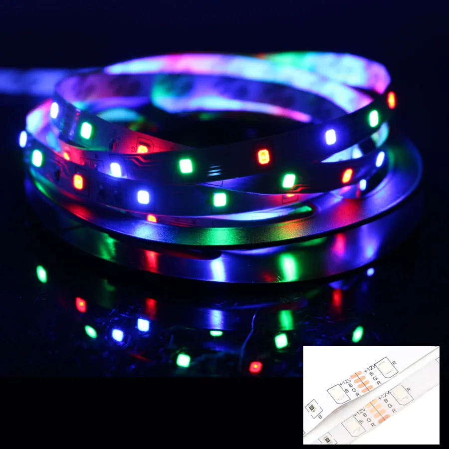 12 V Bike Led Strip Light Impermeabile Smd 2835 1 - 5M 60Led/M Car Rgb 12 V Volt Led Light Stripe Tape Lamp Diodo Tv Retroilluminazione