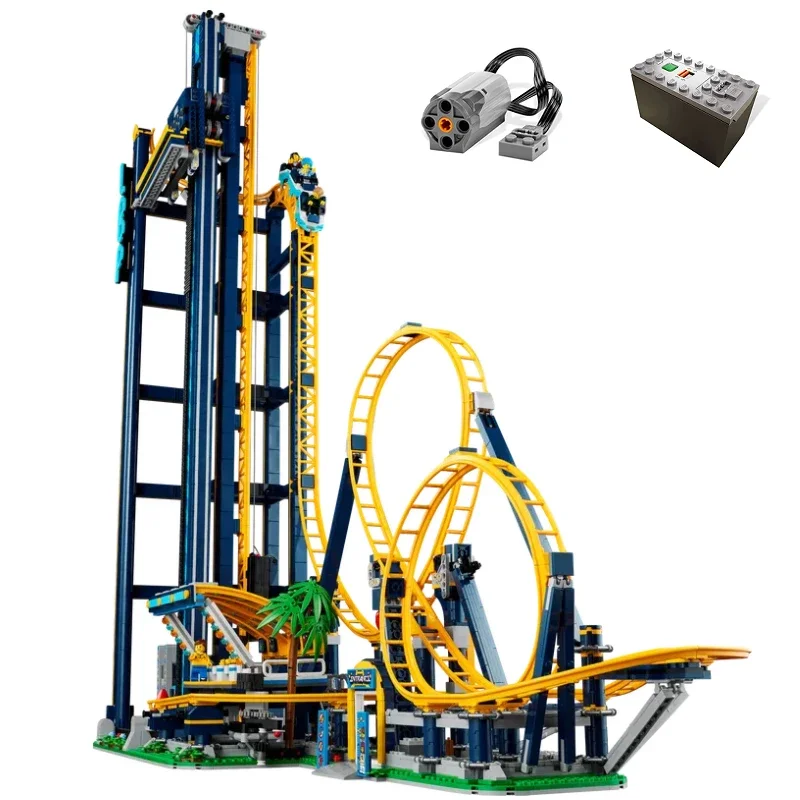 3756 Pcs Loop Coaster Building Block Mattoni Roller Amusement Park Toy Per Compleanno Natale Regalo Per Bambini Compatibile 10303