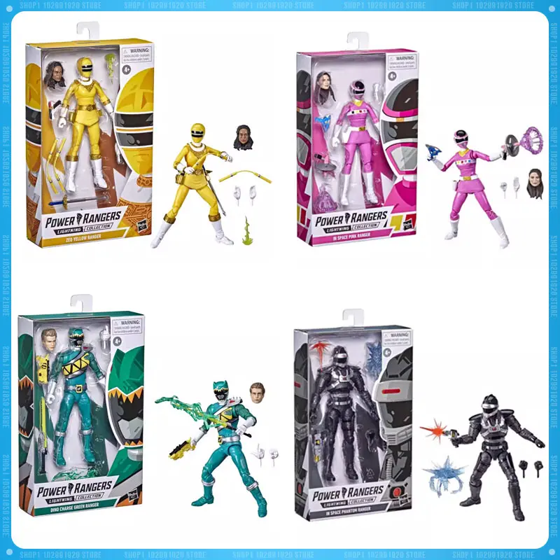 Original Power Rangers Lightning Remastered Mighty Morphin In Space Pink Ranger Action Figure Statue Model Collection Toy Gift