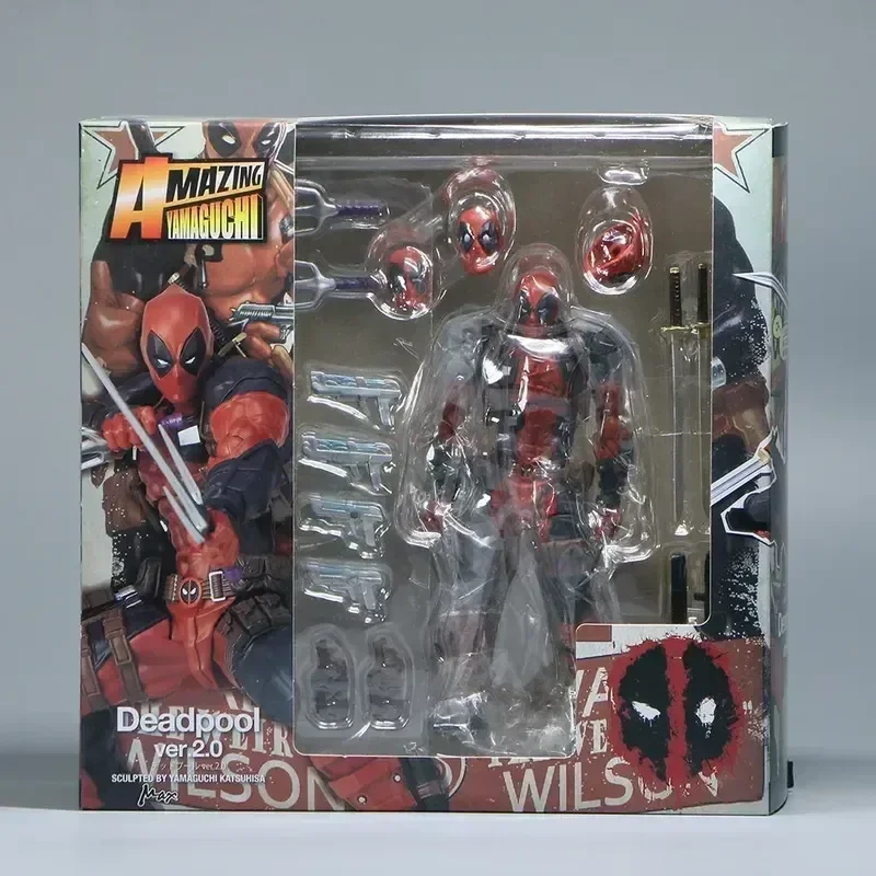 15Cm Super Hero Amazing Yamaguchi Deadpool 2.0 Action Figure Toys Dead Pool Statue Mobili Modello Bambola Ornamenti Da Collezione Giocattolo