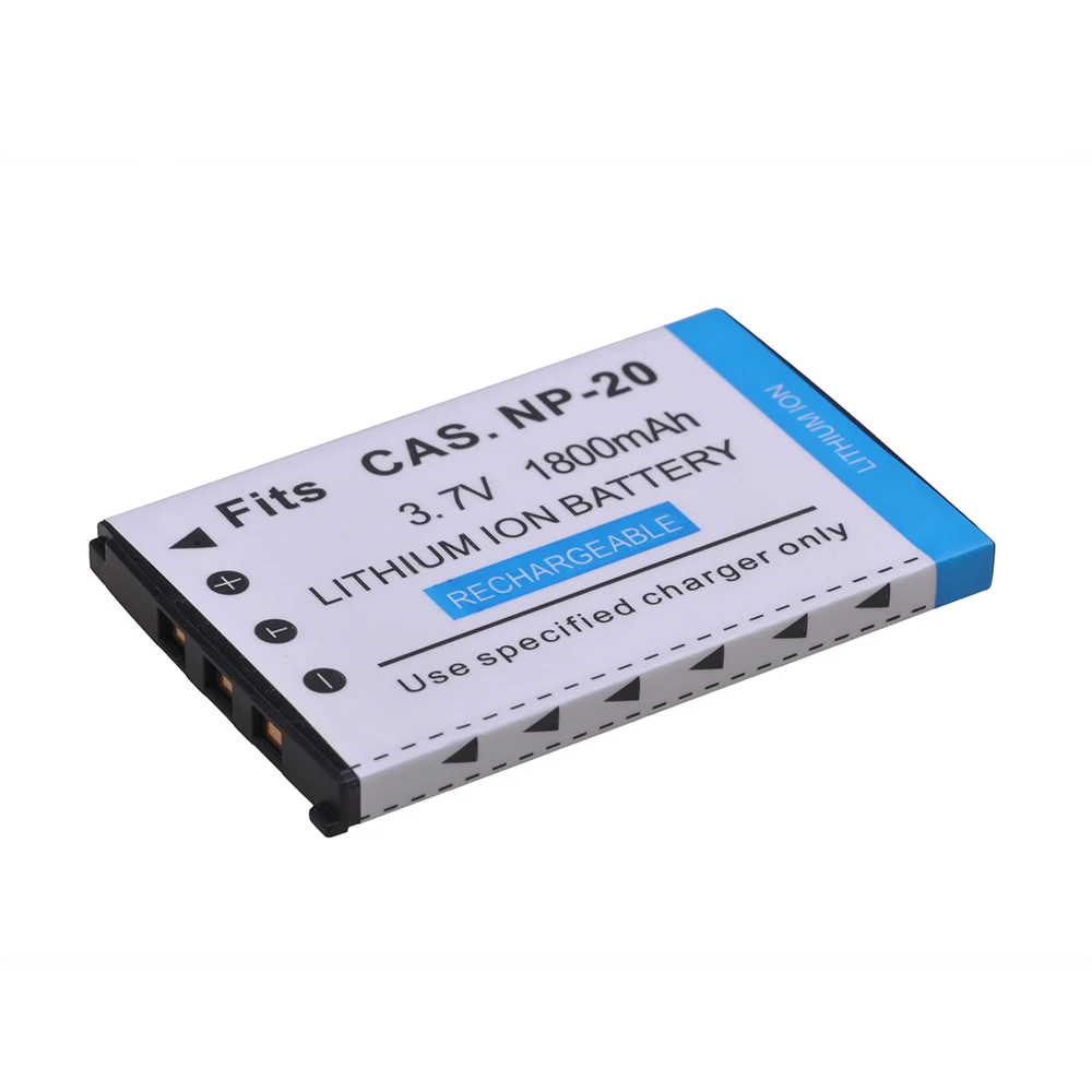 Batteria 1Pcs Np-20 Np20 Per Casio Exilim Ex-M1 M2 S1 S1Pm S2 S3 S4 Z3 Z4 S100 Z8 Z40 Z65 Z70 Z75 S20 S770
