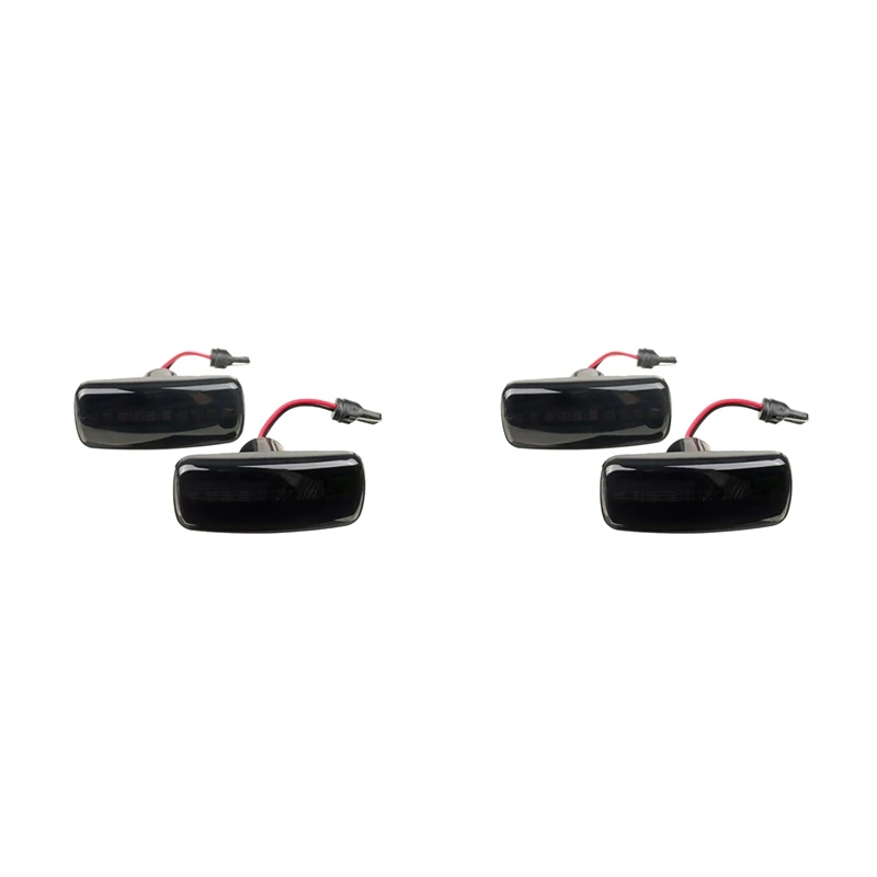 4X Per Chrysler 200 300C Sebring Dodge Caliber Nitro Lancia Jeep Compass Car Led Side Marker Light Nero