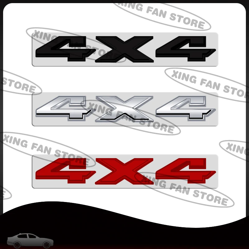 Auto Styling 4 X4 Emblem Car Rear Trunk Badge Decalcomania Body Sticker Per Dodge Caliber Ram 1500 Caravan Charger Journey Accessories