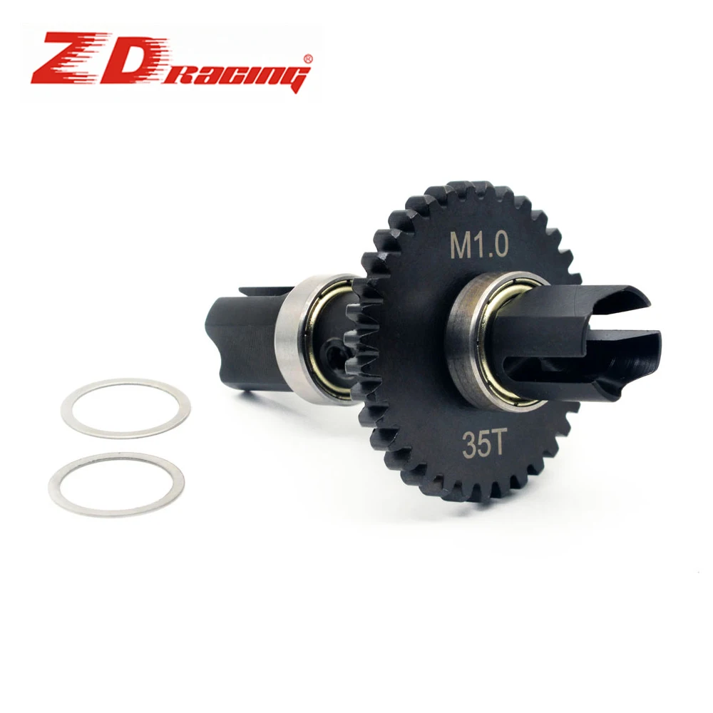 Zd Racing Metal 35T Medio Decelliare Ingranaggio Albero Diritto Centro Ritardare Ruota Dentata 8569 Per 1/7 Ex07 Ex-07 Rc Drift Car