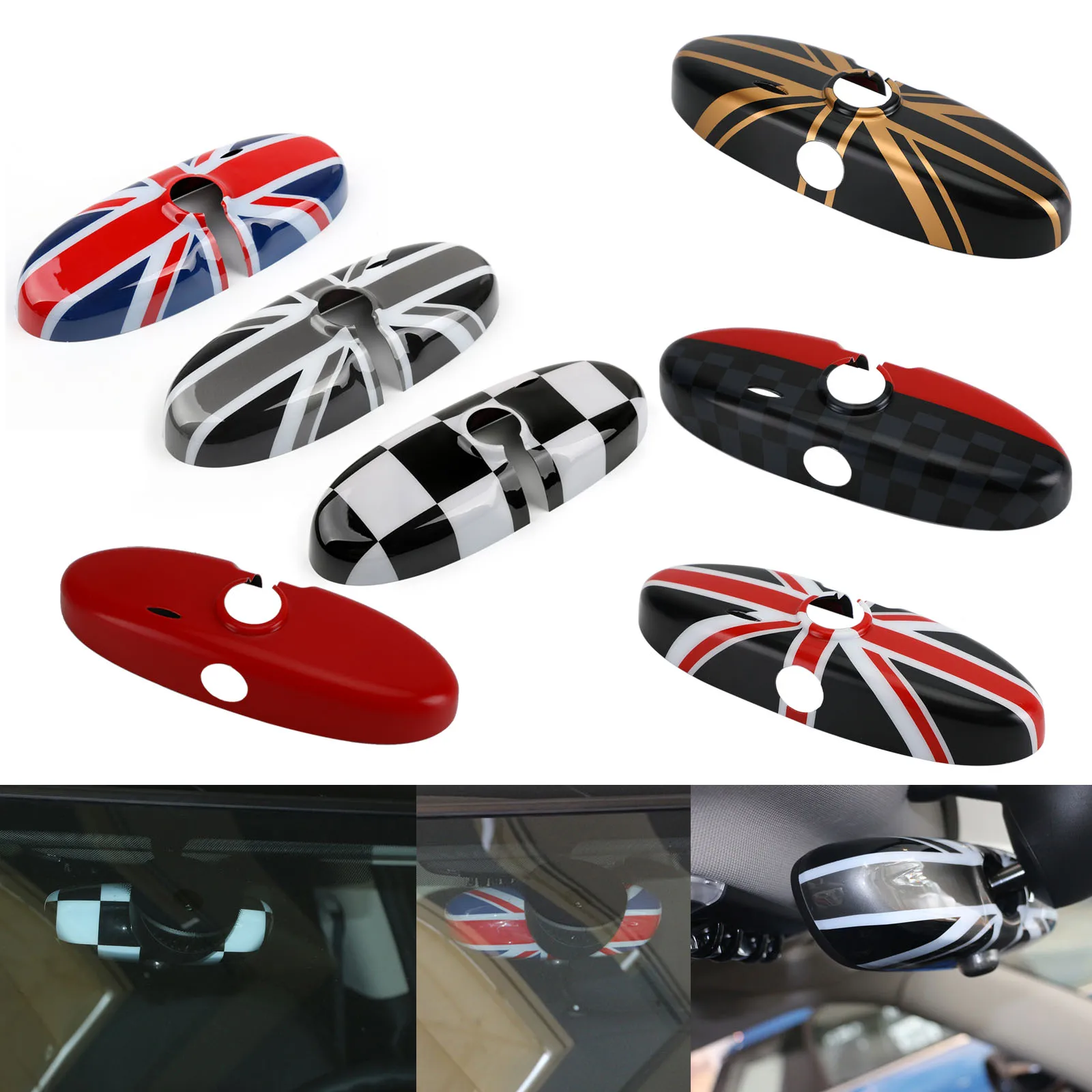 Per Mini Cooper R56 R55 R57 R61 Copertura Specchietto Retrovisore Auto Uk Flag Housing Specchietto Retrovisore In Plastica Abs Countryman R60 Veicolo