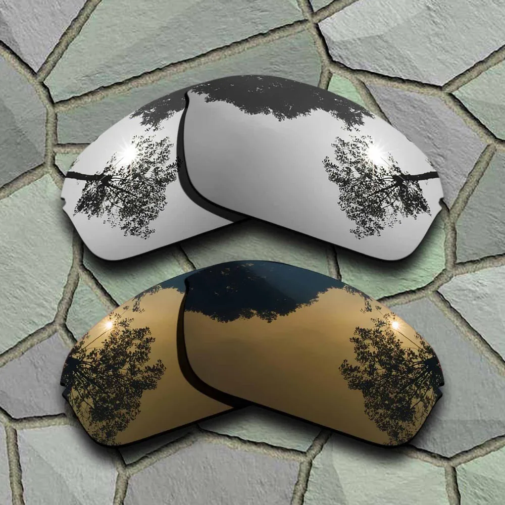 Lenti Di Ricambio Polarizzate Per Occhiali Da Sole In Titanio Cromato E Rame Bronzo Per Oakley Half Wire 2.0