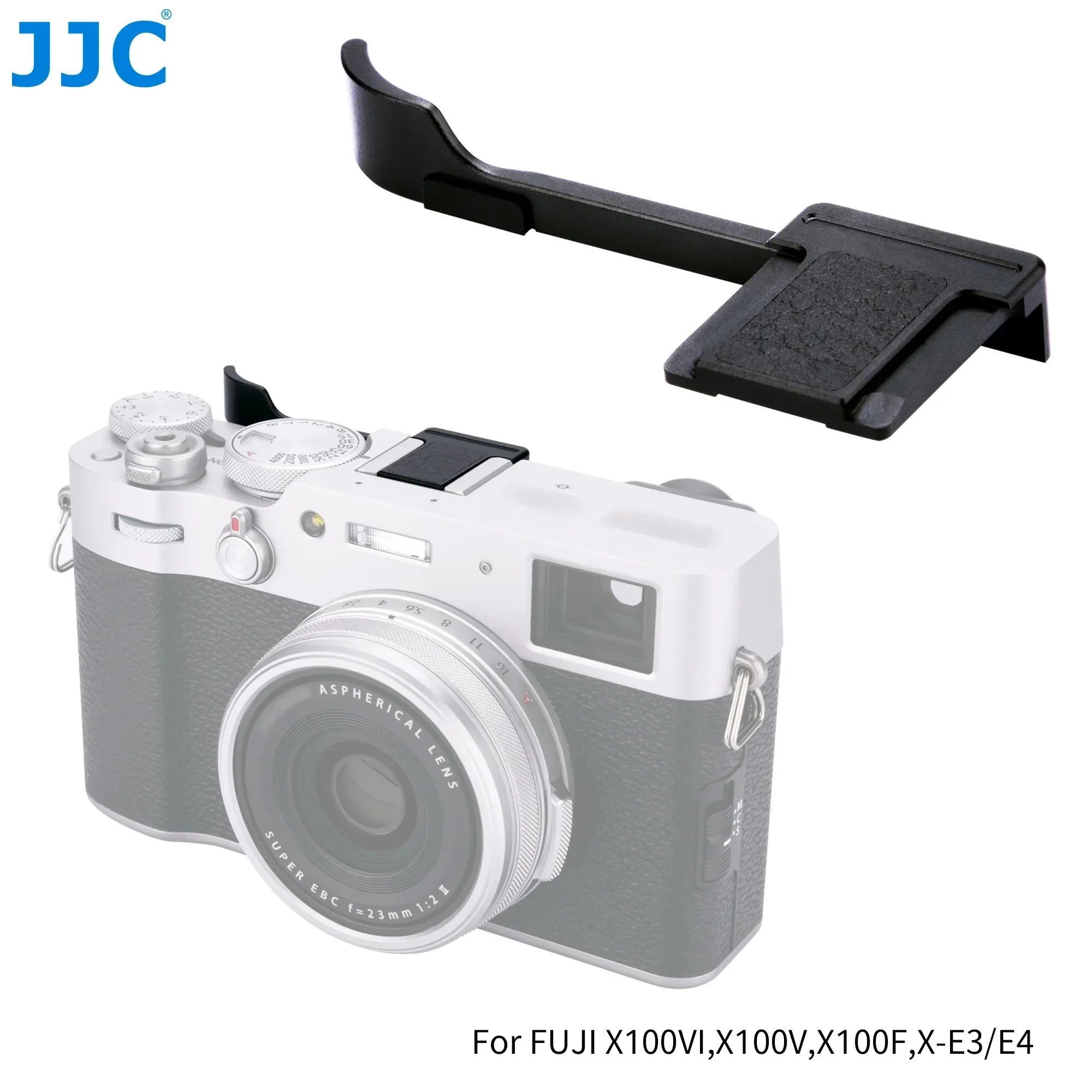 Jjc Metal Thumb Up Grip Per Fujifilm Fuji X100Vi X-E4 Xe4 X-E3 Xe3 X100V X100F X100T Thumb Rest Impugnatura In Metallo Fuji X100Vi