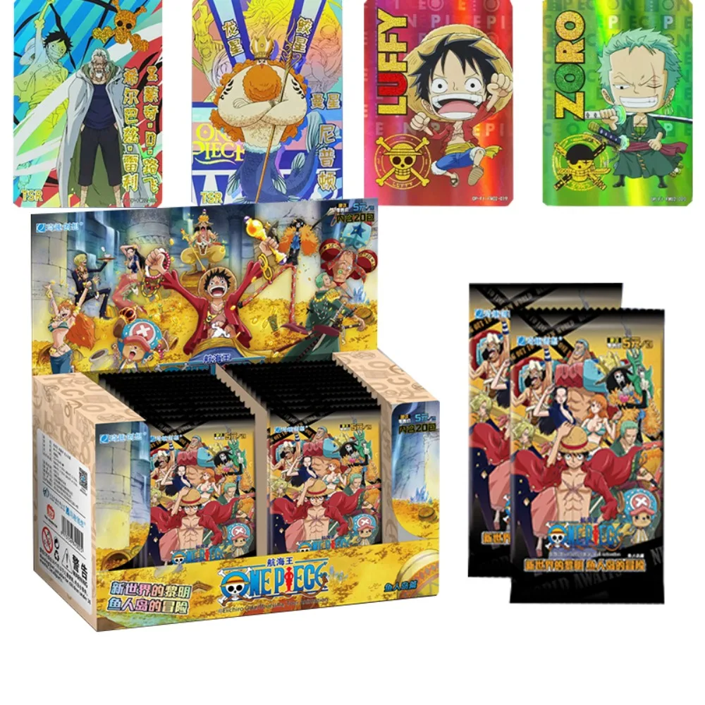 Anime One Piece Card Fishman Island Chapter Rufy Sanji Sr Rare Trading Collections Gioco Di Carte Da Collezione Battle Child Gift Toy
